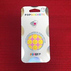 POPSOCKETS PopGrip Pink Lemonade Slices Phone Holder NEW Lemons Pink Yellow